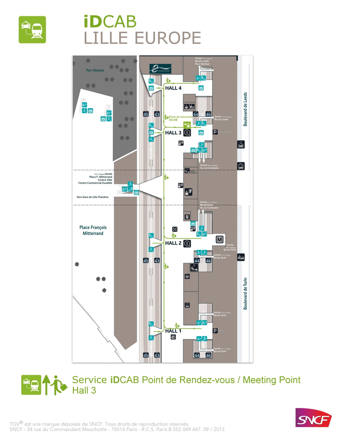 mapa de Lille hall