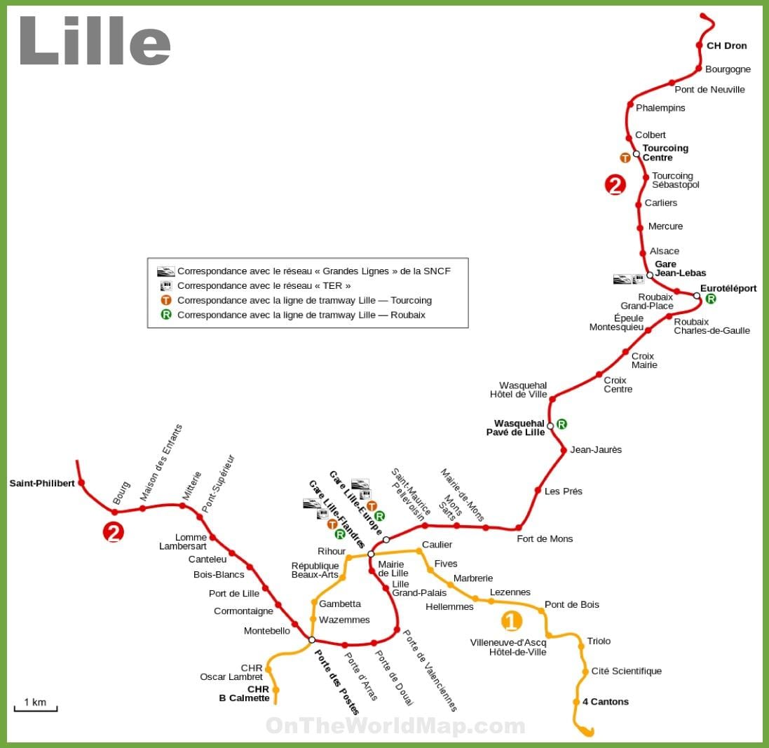 Lille mapa do metropolitano