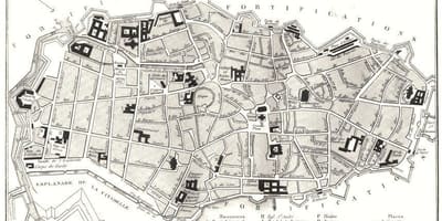 Mapa de Lille, cidade velha