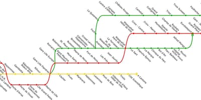 Mapa de Lille eléctrico