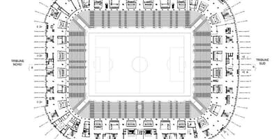 Mapa de Lille estádio