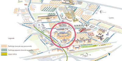 Mapa de Lille hospital 